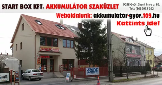Akkumulátor szaküzlet Győr, Győrújfalu, Dunaszeg, Győrújbarát - Start Box Kft.